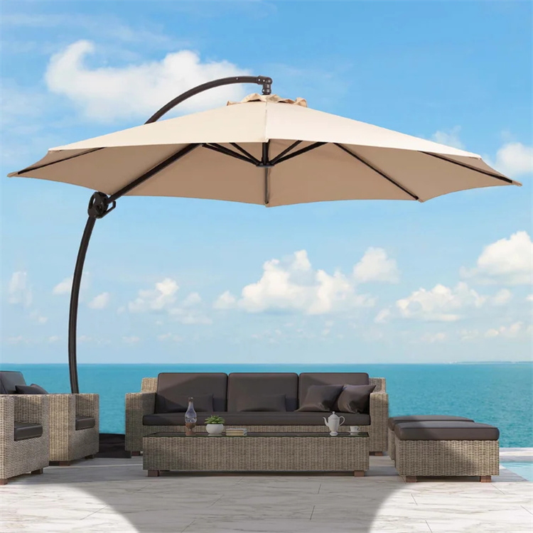 11FT Curvy Cantilever Patio Offset Hengende Paraply