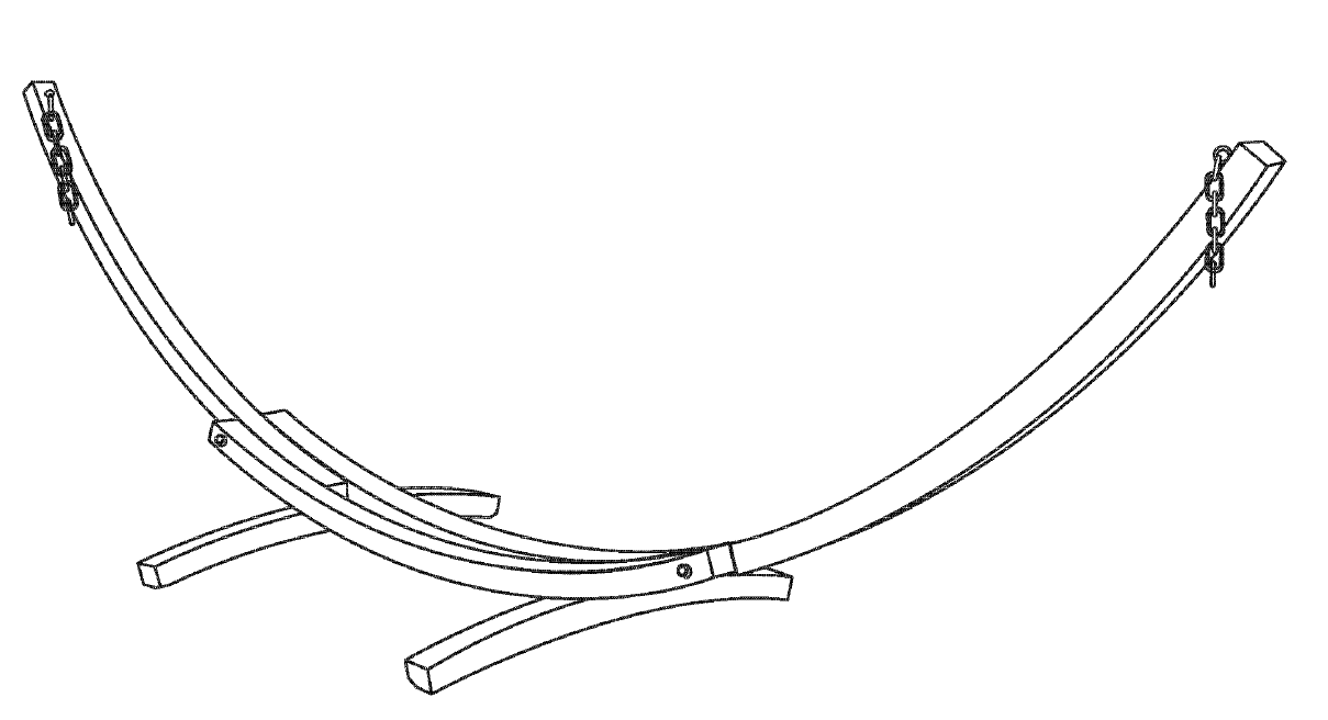 Wood Arc Hammock Stand Monteringsinstruksjoner