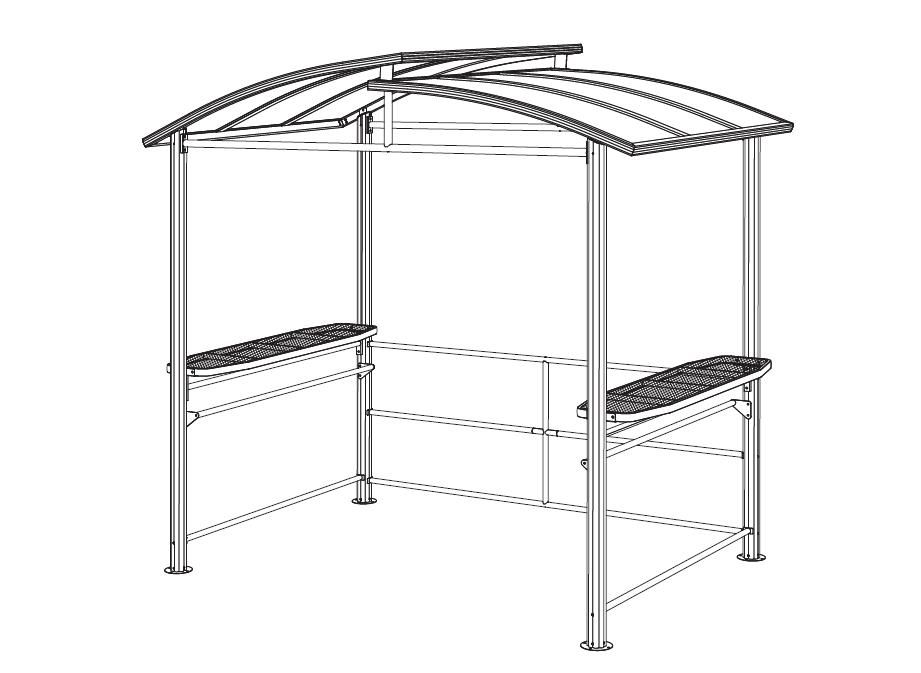 Hvordan installere BBQ lysthus 8 ft x 5 ft Hardtop Instruksjoner