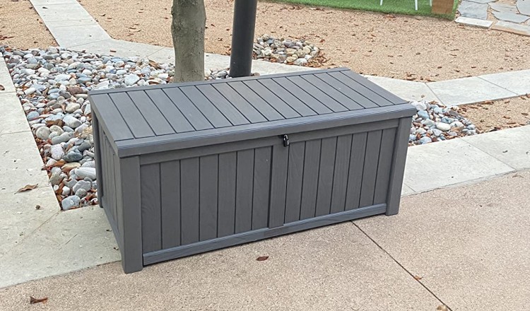 120 gallon vannavstøtende harpiksberokkbar dekkboks Monteringsinstruksjoner