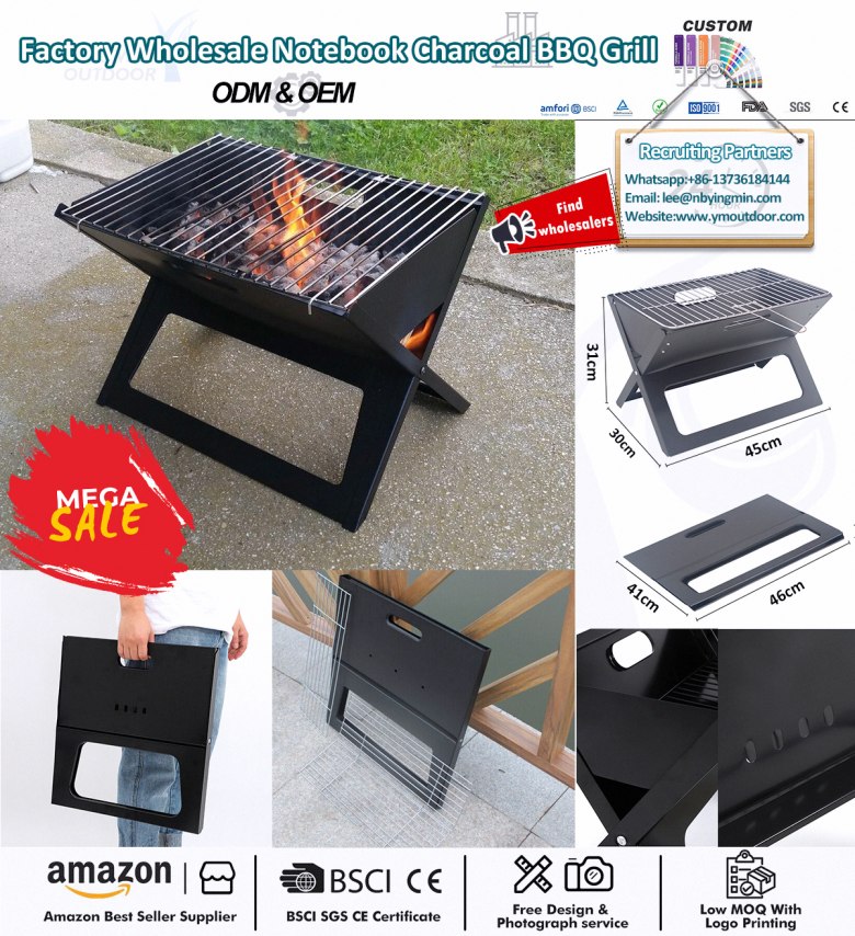 Flott liten bærbar kullgrill!