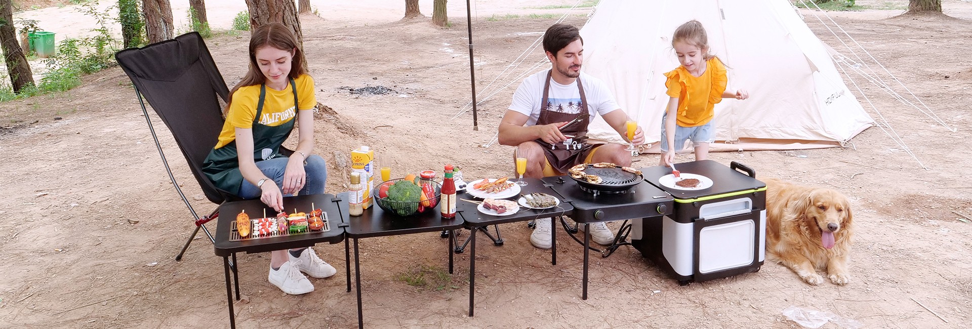 Bærbart campingkjøkken