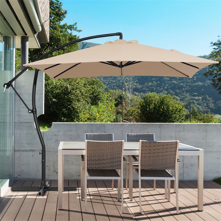 9 x 9 fot Hengende Offset Patio Cantilever Paraply