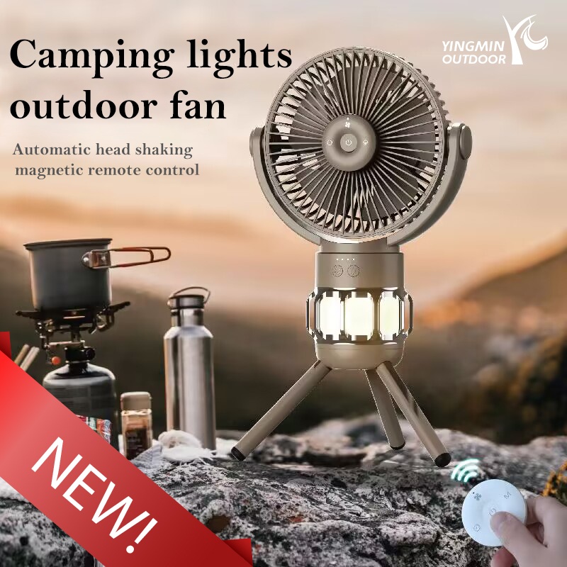 Campingvifte med LED-lanterne