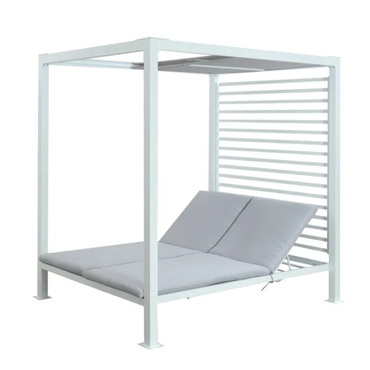 Utendørs Patio Solseng Daybed med puter
