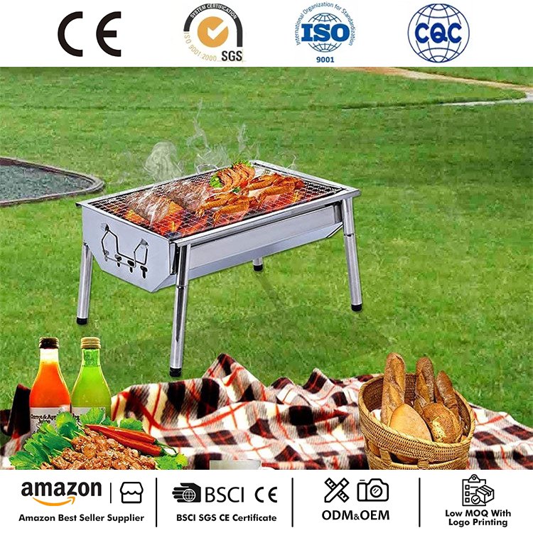Bærbar BBQ Grill Liten campinggrill