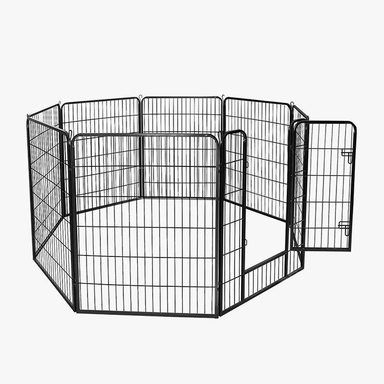 8 Paneler Metall Barrier Kennel Gjerde