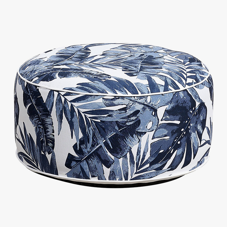Oppblåsbar krakk Ottoman Blue Leaf